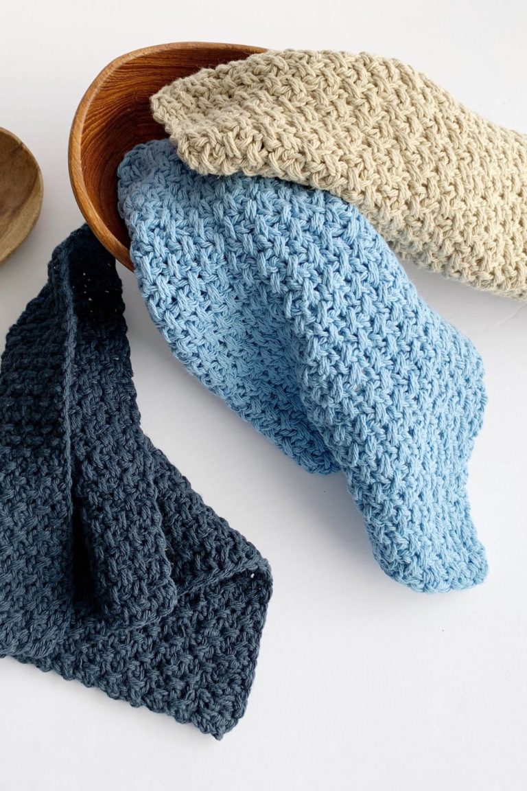 The Brighton Free Crochet Dishcloth Pattern and Video