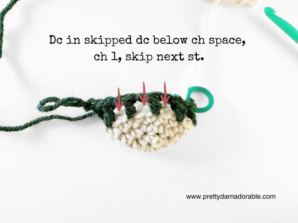 crochet christmas stocking ornmanet instructional photo 