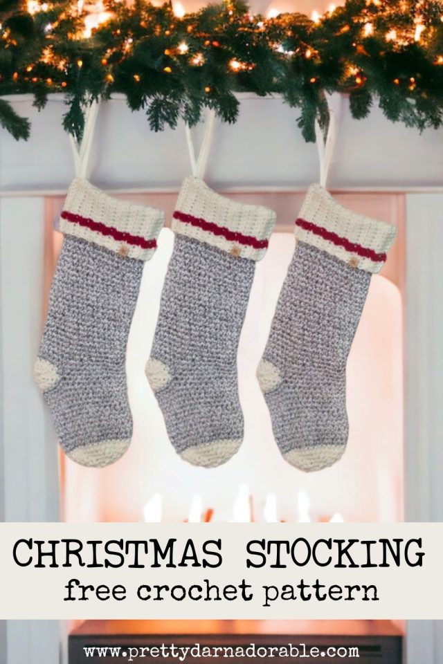 Polar Ridge Free Crochet Christmas Stocking Pattern Download Pretty ...