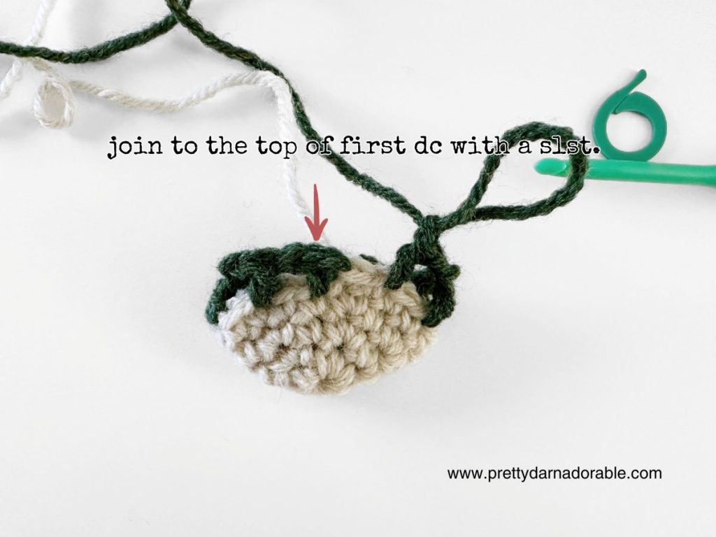 crochet christmas stocking ornmanet instructional photo 