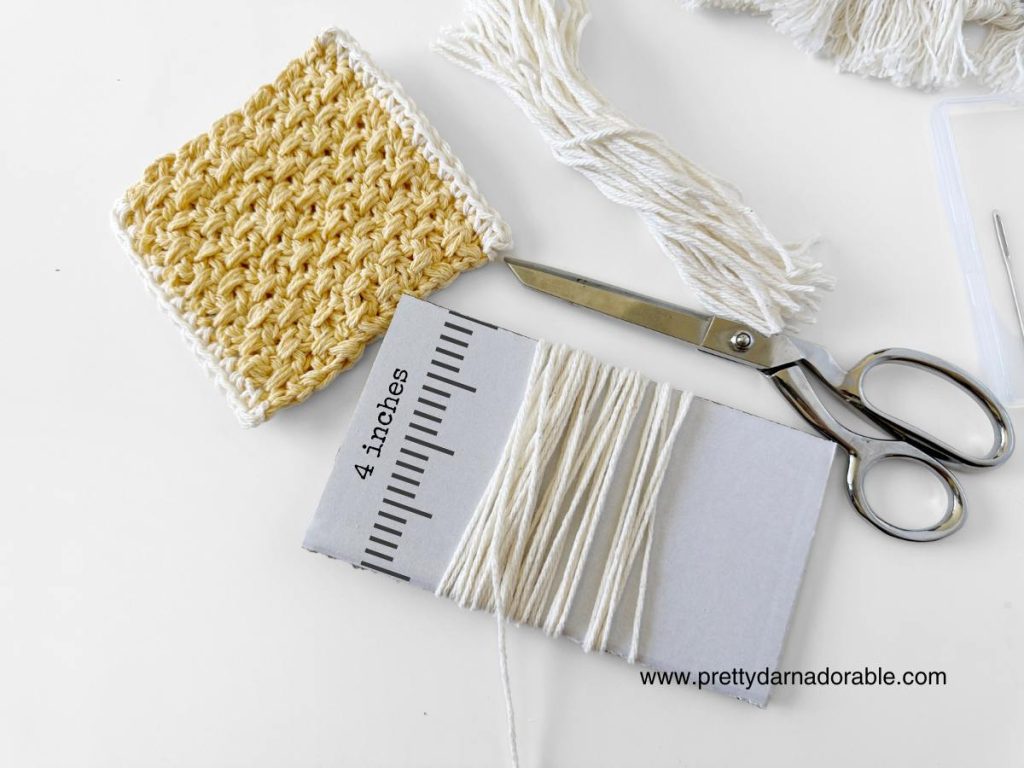 layout of fringe being made