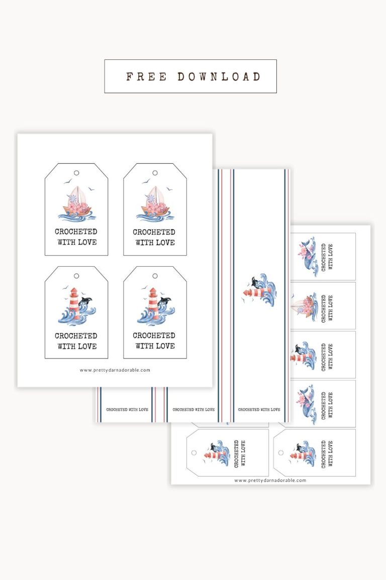 Free Printable – August Nautical Tags and Labels