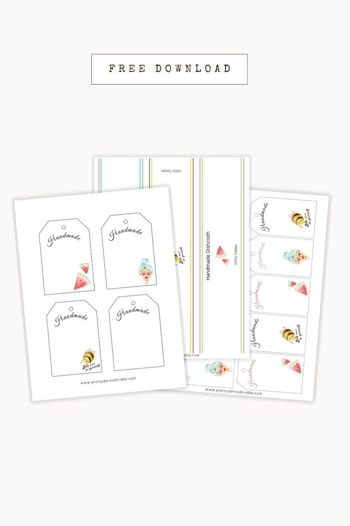 printable crochet gift tags and labels