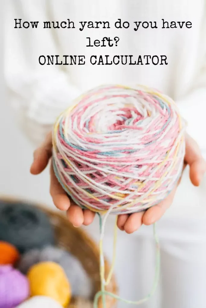 online calculator - how much yarn is left in your skien