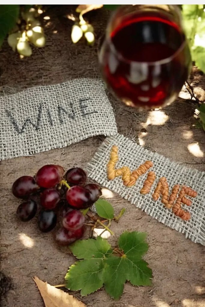 burlap wine tags